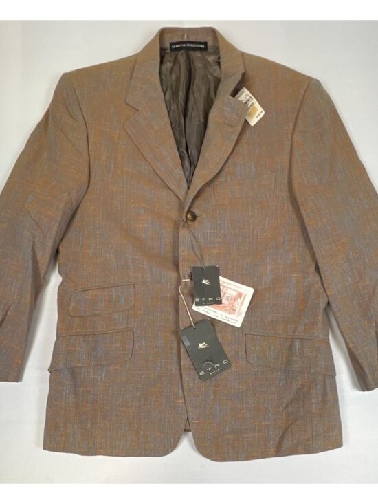ETRO Other - NOS VTG 90s ETRO Milano Silk Linen Sport Coat Made in Italy Neiman Marcus NWT 40